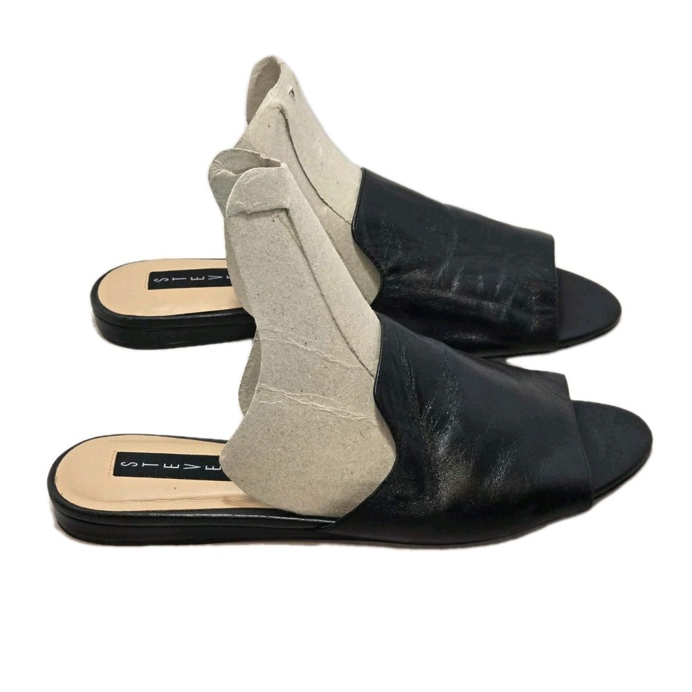 🖤 Steven by Steve Madden Sensai Leather Slide Sandals 7.5 EUC Minimalist
